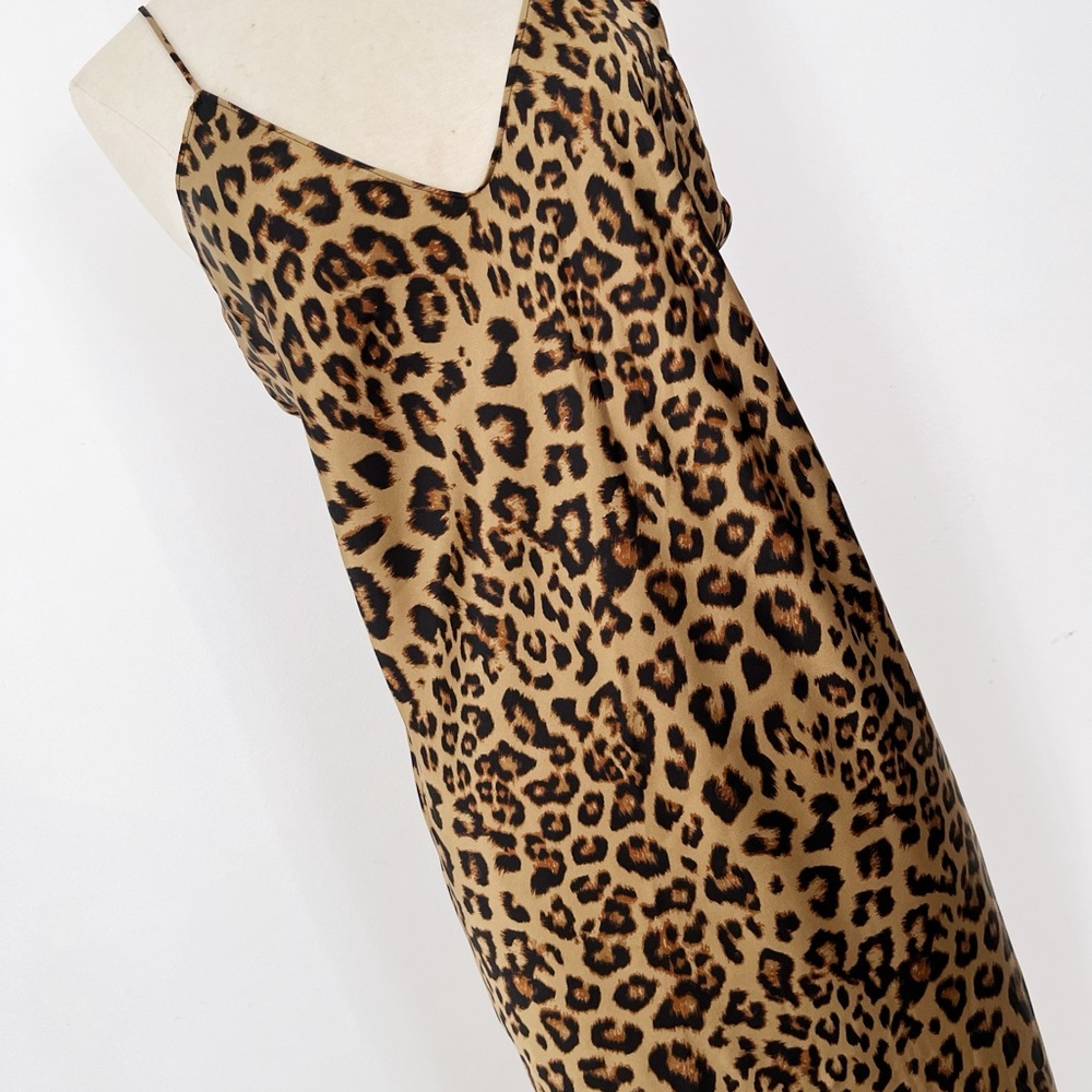 Banana Republic 100% Silk Leopard Print Slip Maxi Dress | LG - Picture 7 of 7